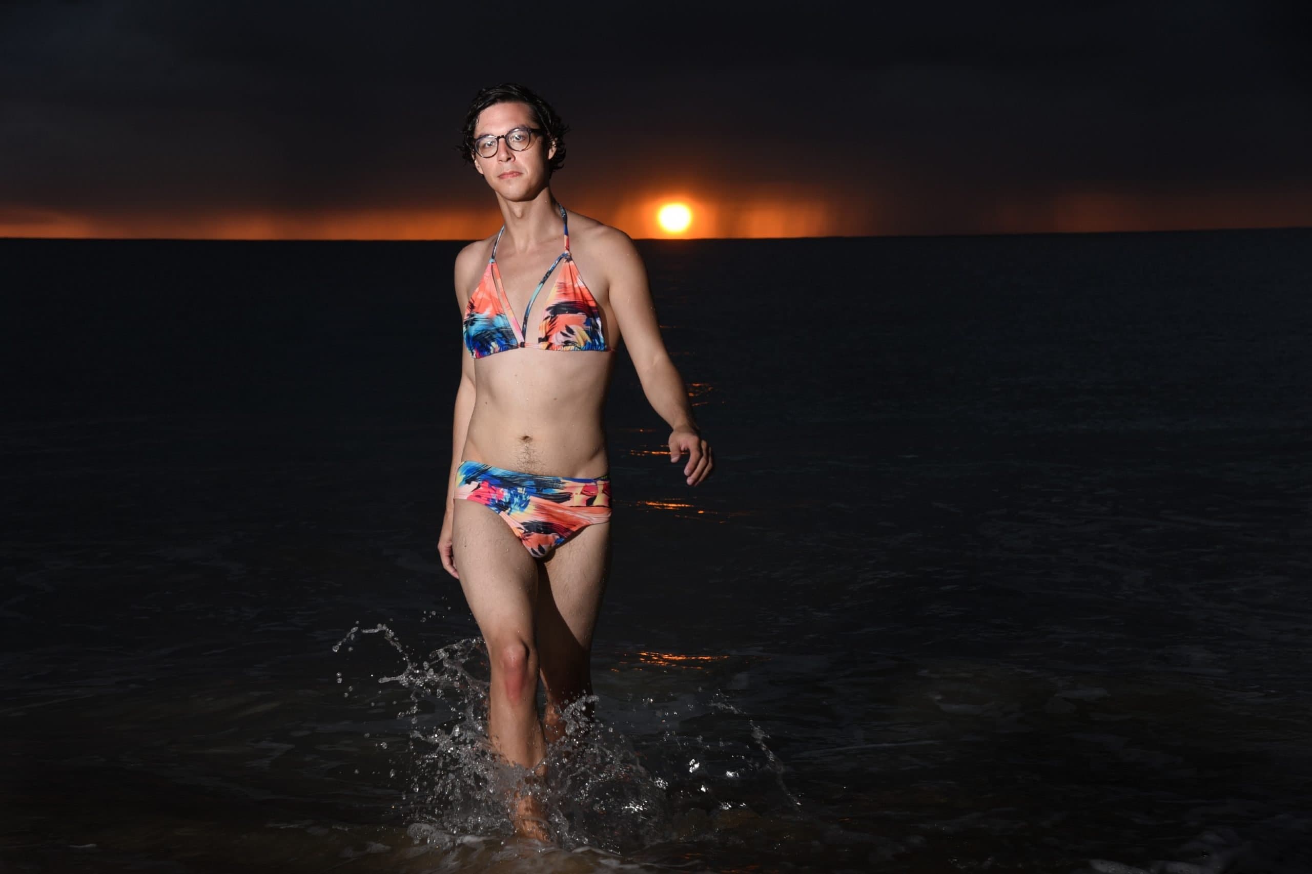 Sunset walk along the shore